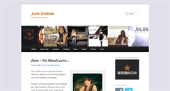 Desktop Screenshot of juliegribble.com