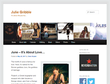 Tablet Screenshot of juliegribble.com